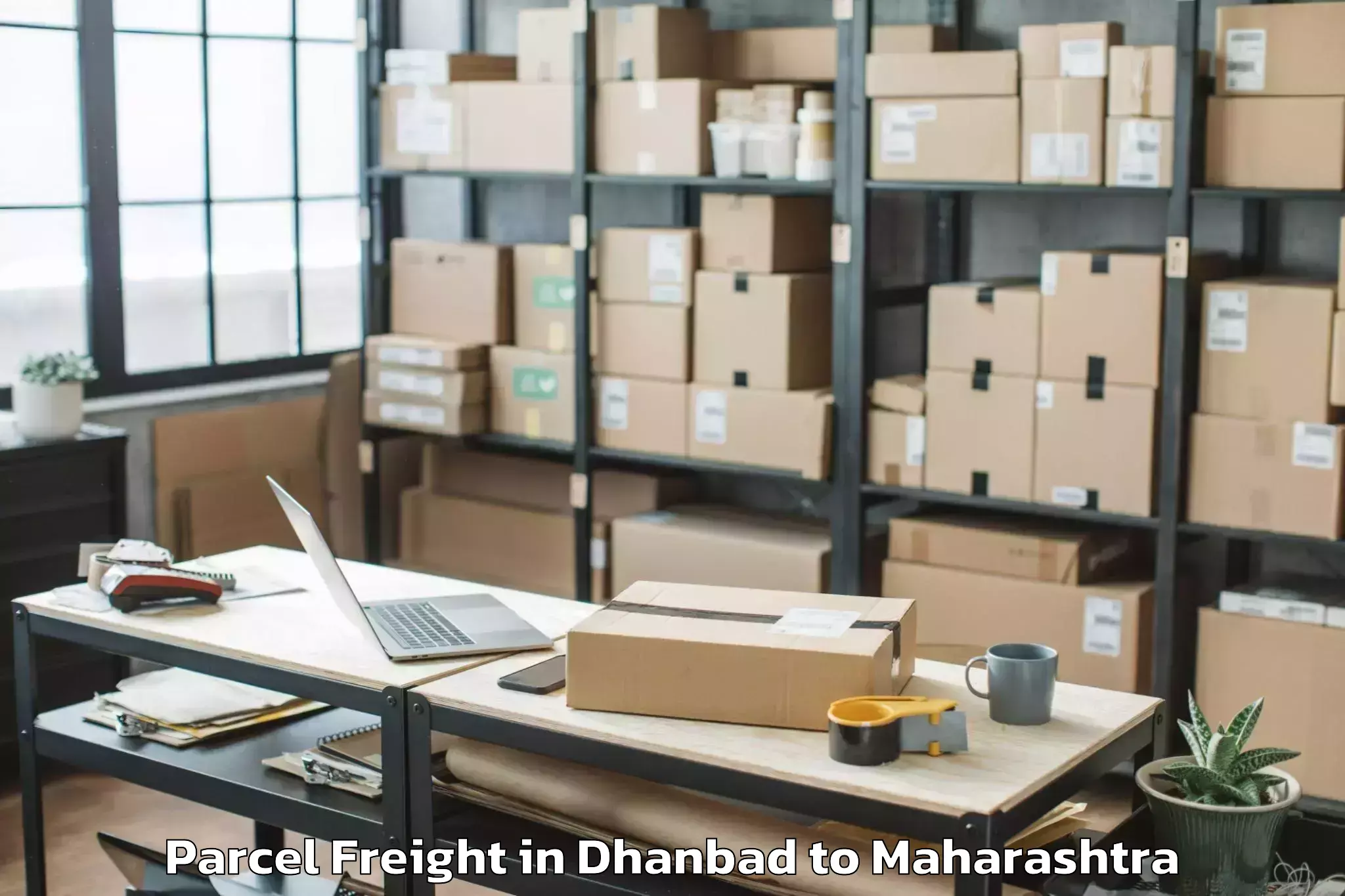 Book Your Dhanbad to Pimpalgaon Baswant Parcel Freight Today